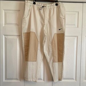 Nike Cream and Tan Colorblock Pants